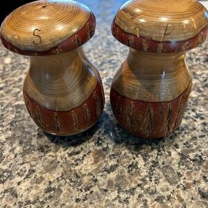 Wooden Salt and Pepper Shaker Set